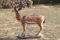 a deer statues on park