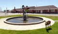 Deer Town Square Fountain Railroad Depot Cheyenne Wyoming