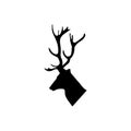 Deer vector icon. Elk illustration sign. horns symbol. hunting logo.