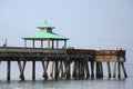 Deerfield Beach Pier with Rain Clearing Royalty Free Stock Photo