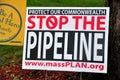 Deerfield, Massachusetts: Stop the Pipeline Protest Sign