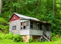 Deerfield Township, Pennsylvania, USA 6/21/2019 An old hunting camp in the woods