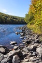 Deerpark, NY / United States - Oct. 10, 2015: a view of Upper Delaware Scenic Byway