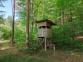 Deerstand in scenic environment