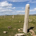 Deerstones Face Woman Mongolia Steppe