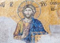 Byzantine mosaic in Hagia Sophia in Istanbul, Turkey Royalty Free Stock Photo