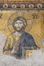 The Deesis mosaic in Hagia Sophia Museum, Istanbul