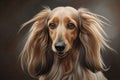 Default Afghan Hound dog portrait. Breed of animals Royalty Free Stock Photo