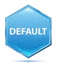 Default crystal blue hexagon button