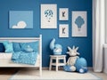 Default Default Blue child bedroom interior