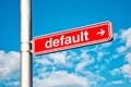 Default, directional sign Royalty Free Stock Photo