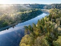gauja river on a spring morning Royalty Free Stock Photo