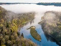 gauja river on a spring morning Royalty Free Stock Photo