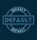 Default. Glowing round badge.