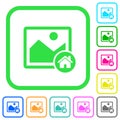 Default image vivid colored flat icons