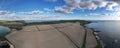 Aerial Panoramic photograph agriculture Ireland Royalty Free Stock Photo