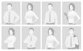 Default placeholder man and woman half-length por