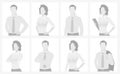 Default placeholder man and woman half-length por