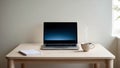 Default A Serene And Organized Home Office Setup Featuring A Royalty Free Stock Photo