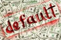 Default of USA dollar currency Royalty Free Stock Photo