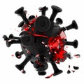 Defeated exploding virus