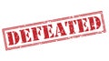 Defeated red stamp Royalty Free Stock Photo