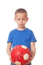 Defeated soccer player Royalty Free Stock Photo