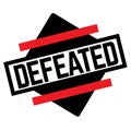 DEFEATED stamp on white Royalty Free Stock Photo
