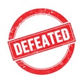 DEFEATED text on red grungy round stamp Royalty Free Stock Photo
