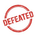 DEFEATED text written on red grungy round stamp Royalty Free Stock Photo