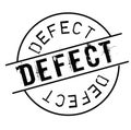 Defect stamp on white Royalty Free Stock Photo