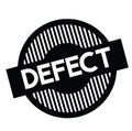 Defect stamp on white Royalty Free Stock Photo