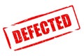 Defected rubber stamp Royalty Free Stock Photo