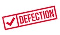 Defection rubber stamp