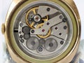 Defective dirty gear and gears from old mechanical wristwatches
