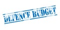 Defence budget blue stamp