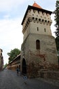 Defence tower and walls in Sibiu, Cetatii Street