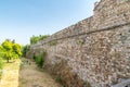 Defence wall of Skopje Fortress in Skopje, North Macedonia