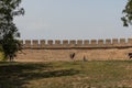 Defence walls of Bilhorod-Dnistrovskyi fortress or Akkerman fortress Royalty Free Stock Photo