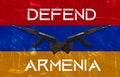 Defend Armenia Wallpaper, AK-47 and Flag Armenia