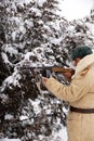 Defender of Stalingrad in a winter form