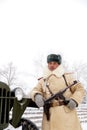 Defender of Stalingrad in a winter form