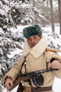 Defender of Stalingrad in a winter form