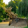 Defenders of the Polish Post Office monument in Gdansk. Royalty Free Stock Photo