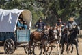 Defending the Supply Wagon Royalty Free Stock Photo