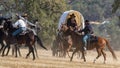 Defending the Wagon Royalty Free Stock Photo