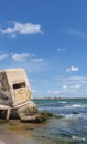 Defense casemate build by Nazy army during Second World War on the Black Sea coast, Romania