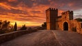 defense gate castle building Royalty Free Stock Photo