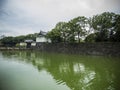 Defense moat at Imperial Palace, Tokyo Royalty Free Stock Photo