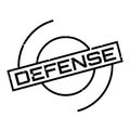 Defense rubber stamp